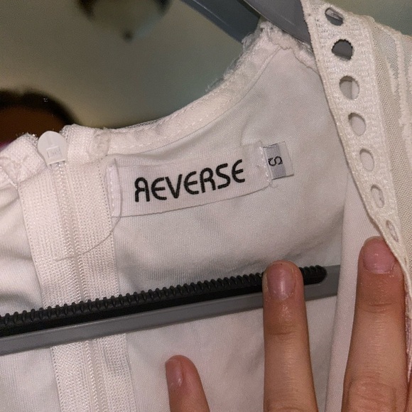 💍Reverse White Lace romper - Picture 4 of 6